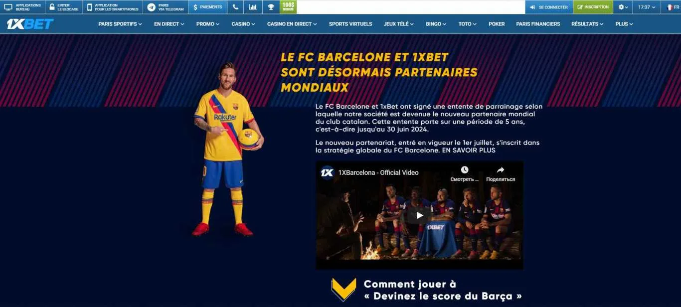 1xBet code promo 100% jusqu'à 144$?